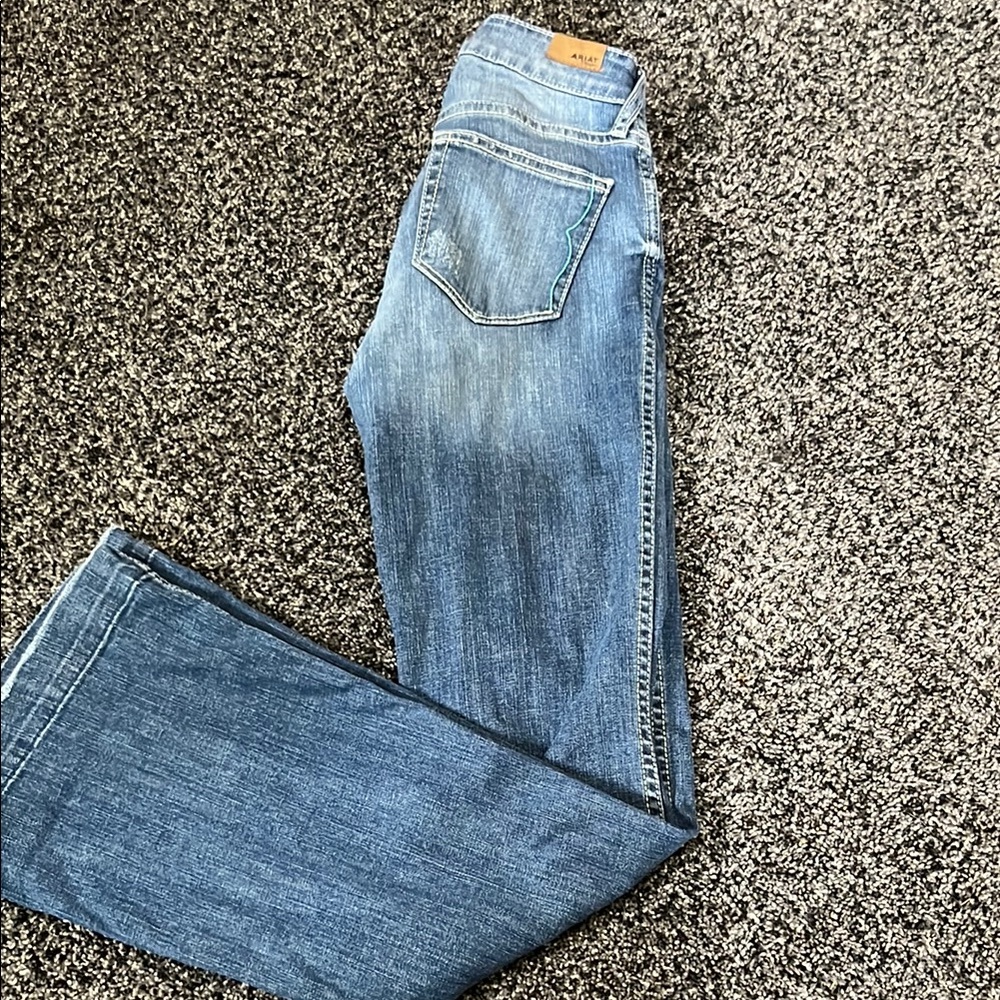 AG Adriano Goldschmied Light Blue Straight Leg Jeans